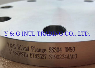 فلنج کور از استیل ضد زنگ صنعتی SS304 SS316 برای ساخت ISO 9001