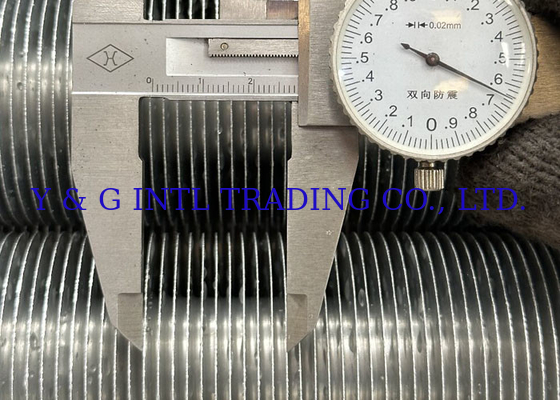 لوله بالدار گرد ضخامت بال 0.3mm 1mm برای درجه حرارت