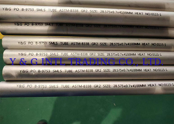 ASTM B338 لوله تیتانیوم بدون درز استاندارد با ناخالصی 0.1%