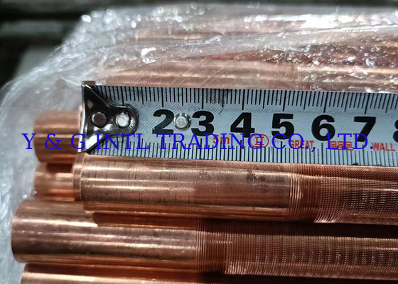 KL Fin Type Heat Exchanger Cupro Nickel Fined Tube In Silver With Bare Tube Copper Nickel Alloy (تومبوله های فلز شده از مس و نیکل در نقره با لوله های لوله ای از مس و نیکل)